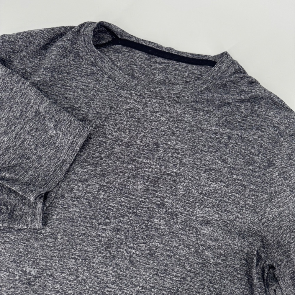 lululemon Mens Medium Heathered Gray Short‎ Sleeve Performance T Shirt